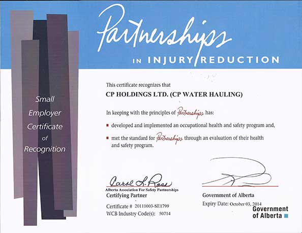 Certificate of Recognitioin